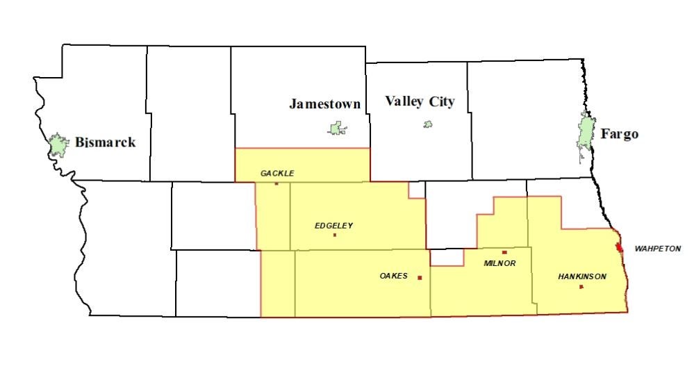 Dakota Valley Electric Service Area 
